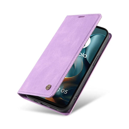 For Motorola Moto G05 4G Leather Cover YIKATU YK-004 Skin-Touch Wallet Phone Cases