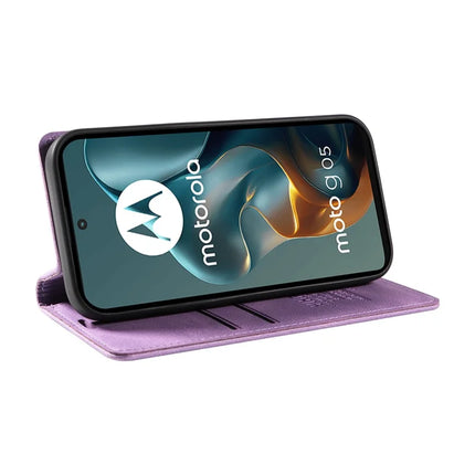 For Motorola Moto G05 4G Leather Cover YIKATU YK-004 Skin-Touch Wallet Phone Cases