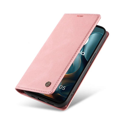 For Motorola Moto G05 4G Leather Cover YIKATU YK-004 Skin-Touch Wallet Phone Cases