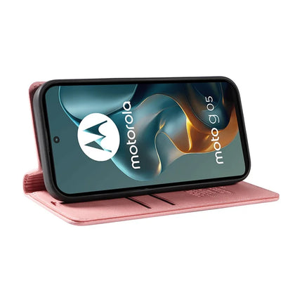 For Motorola Moto G05 4G Leather Cover YIKATU YK-004 Skin-Touch Wallet Phone Cases