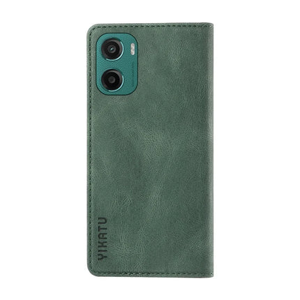 For Motorola Moto G05 4G Leather Cover YIKATU YK-004 Skin-Touch Wallet Phone Cases