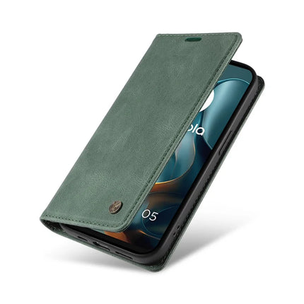 For Motorola Moto G05 4G Leather Cover YIKATU YK-004 Skin-Touch Wallet Phone Cases