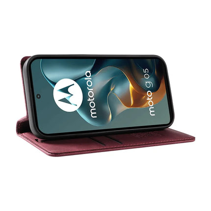 For Motorola Moto G05 4G Leather Cover YIKATU YK-004 Skin-Touch Wallet Phone Cases