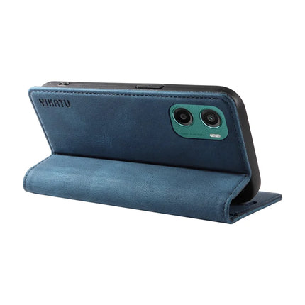For Motorola Moto G05 4G Leather Cover YIKATU YK-004 Skin-Touch Wallet Phone Cases