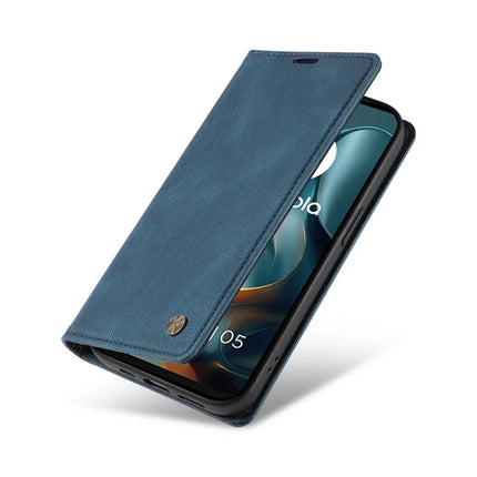 For Motorola Moto G05 4G Leather Cover YIKATU YK-004 Skin-Touch Wallet Phone Cases