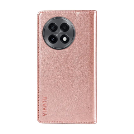 For OnePlus Ace 5G Wallet Case YIKATU YK-006 Magnetic Closure Leather Phone Cover Litchi Texture