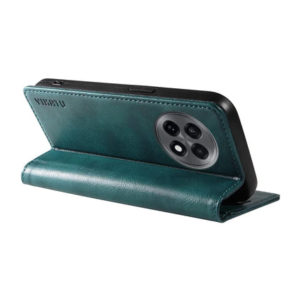 For OnePlus Ace 5G Wallet Case YIKATU YK-006 Magnetic Closure Leather Phone Cover Litchi Texture