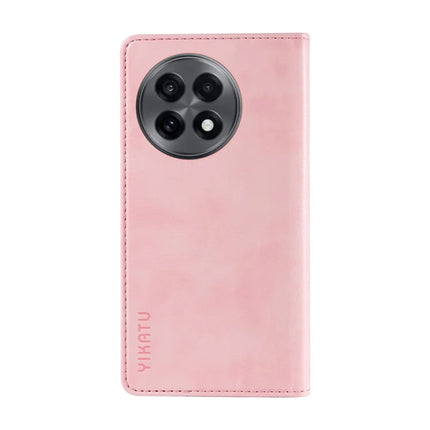 For OnePlus Ace 5G Wallet Case YIKATU YK-006 Magnetic Closure Leather Phone Cover Litchi Texture