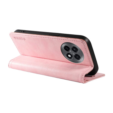 For OnePlus Ace 5G Wallet Case YIKATU YK-006 Magnetic Closure Leather Phone Cover Litchi Texture