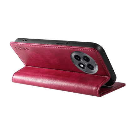 For OnePlus Ace 5G Wallet Case YIKATU YK-006 Magnetic Closure Leather Phone Cover Litchi Texture