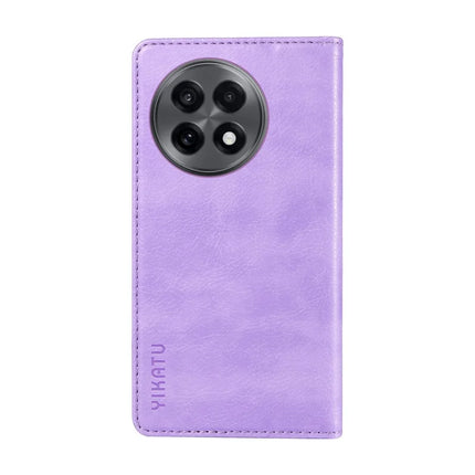 For OnePlus Ace 5G Wallet Case YIKATU YK-006 Magnetic Closure Leather Phone Cover Litchi Texture