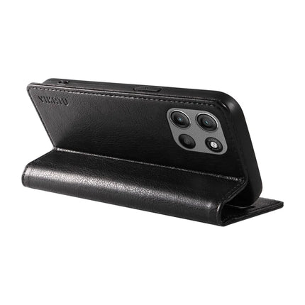 For Motorola Moto G15 4G Wallet Case YIKATU YK-006 Magnetic Closure Leather Phone Cover Litchi Texture