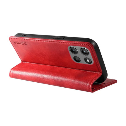 For Motorola Moto G15 4G Wallet Case YIKATU YK-006 Magnetic Closure Leather Phone Cover Litchi Texture