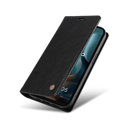 For Motorola Moto G05 4G Wallet Case YIKATU YK-006 Magnetic Closure Leather Phone Cover Litchi Texture