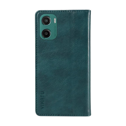 For Motorola Moto G05 4G Wallet Case YIKATU YK-006 Magnetic Closure Leather Phone Cover Litchi Texture