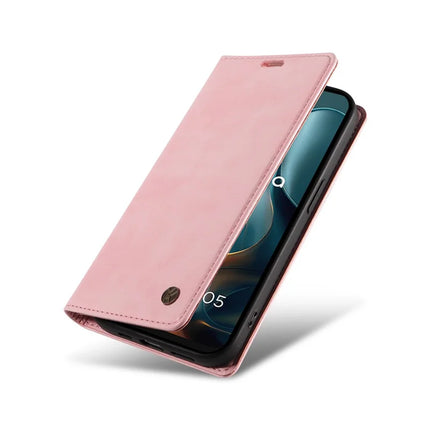 For Motorola Moto G05 4G Wallet Case YIKATU YK-006 Magnetic Closure Leather Phone Cover Litchi Texture