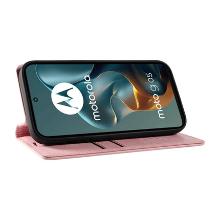 For Motorola Moto G05 4G Wallet Case YIKATU YK-006 Magnetic Closure Leather Phone Cover Litchi Texture