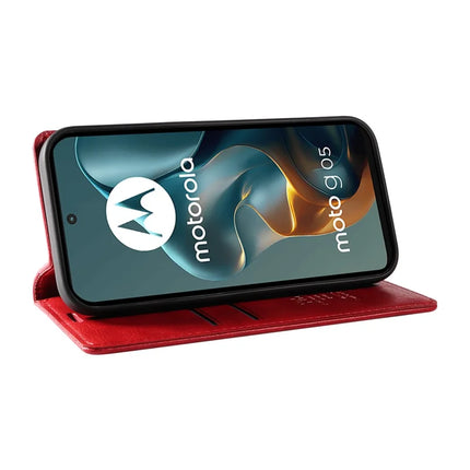 For Motorola Moto G05 4G Wallet Case YIKATU YK-006 Magnetic Closure Leather Phone Cover Litchi Texture