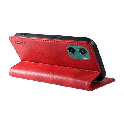 For Motorola Moto G05 4G Wallet Case YIKATU YK-006 Magnetic Closure Leather Phone Cover Litchi Texture