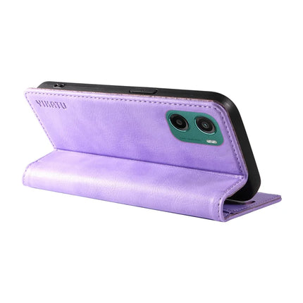 For Motorola Moto G05 4G Wallet Case YIKATU YK-006 Magnetic Closure Leather Phone Cover Litchi Texture