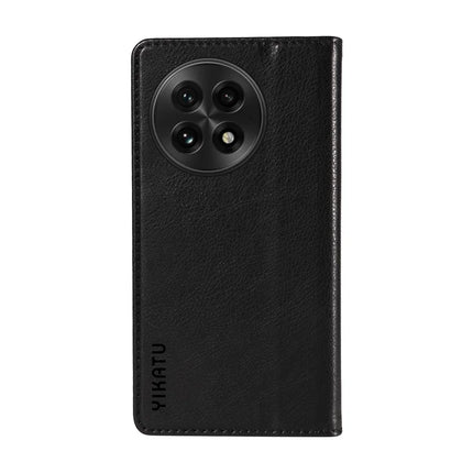 For OnePlus 13 Wallet Case YIKATU YK-006 Magnetic Closure Leather Phone Cover Litchi Texture