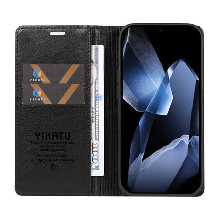 For OnePlus 13 Wallet Case YIKATU YK-006 Magnetic Closure Leather Phone Cover Litchi Texture