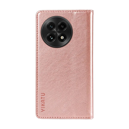 For OnePlus 13 Wallet Case YIKATU YK-006 Magnetic Closure Leather Phone Cover Litchi Texture