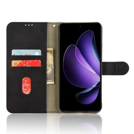 For Oppo Reno13 F 5G Leather Case Skin Feel Anti Drop Wallet Flip Phone Cover