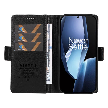 For OnePlus Ace 5G Case YIKATU YK-007 Litchi Texture PU Leather Wallet Phone Cover
