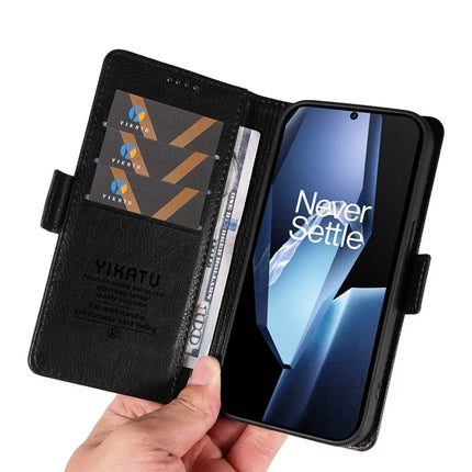 For OnePlus Ace 5G Case YIKATU YK-007 Litchi Texture PU Leather Wallet Phone Cover