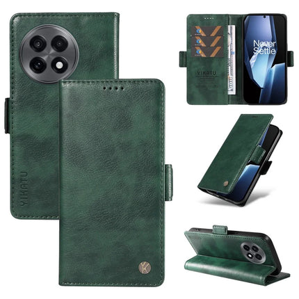 For OnePlus Ace 5G Case YIKATU YK-007 Litchi Texture PU Leather Wallet Phone Cover - Green