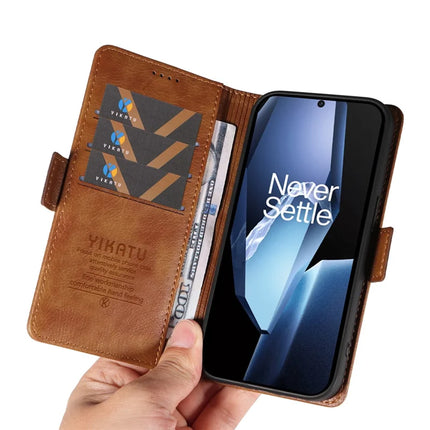 For OnePlus Ace 5G Case YIKATU YK-007 Litchi Texture PU Leather Wallet Phone Cover