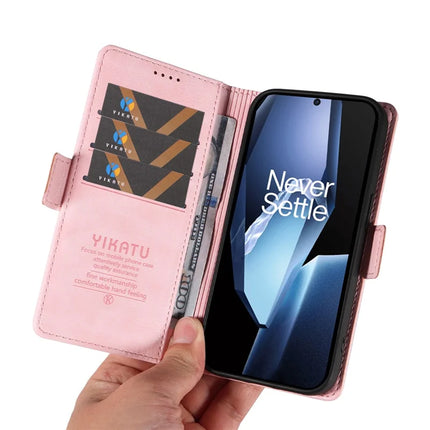 For OnePlus Ace 5G Case YIKATU YK-007 Litchi Texture PU Leather Wallet Phone Cover