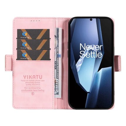 For OnePlus Ace 5G Case YIKATU YK-007 Litchi Texture PU Leather Wallet Phone Cover