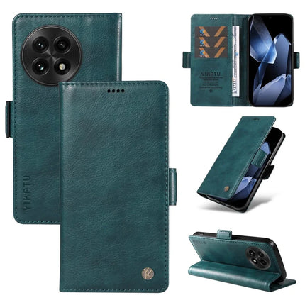 For OnePlus 13 Case YIKATU YK-007 Litchi Texture PU Leather Wallet Phone Cover - Blue