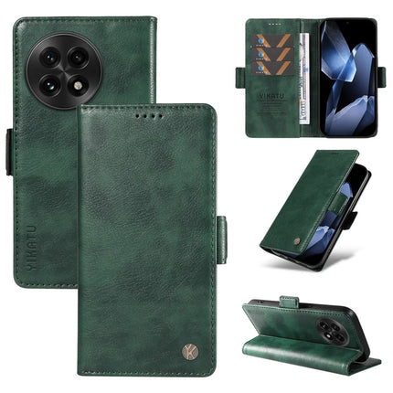 For OnePlus 13 Case YIKATU YK-007 Litchi Texture PU Leather Wallet Phone Cover - Green