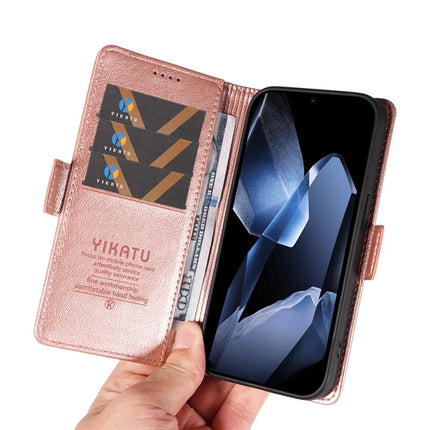 For OnePlus 13 Case YIKATU YK-007 Litchi Texture PU Leather Wallet Phone Cover