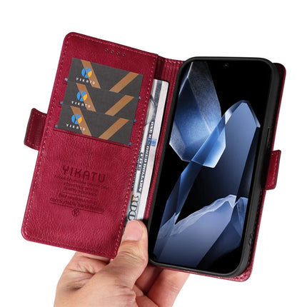 For OnePlus 13 Case YIKATU YK-007 Litchi Texture PU Leather Wallet Phone Cover