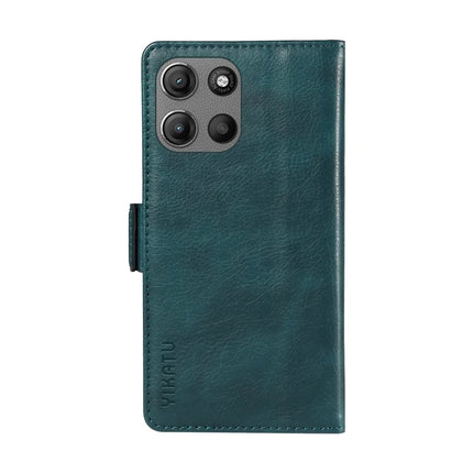 For Motorola Moto G15 4G Case YIKATU YK-007 Litchi Texture PU Leather Wallet Phone Cover