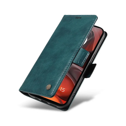 For Motorola Moto G15 4G Case YIKATU YK-007 Litchi Texture PU Leather Wallet Phone Cover