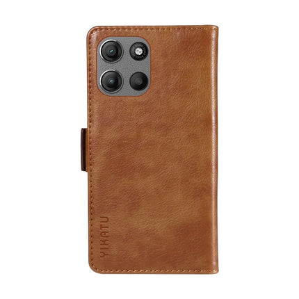 For Motorola Moto G15 4G Case YIKATU YK-007 Litchi Texture PU Leather Wallet Phone Cover
