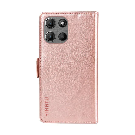 For Motorola Moto G15 4G Case YIKATU YK-007 Litchi Texture PU Leather Wallet Phone Cover