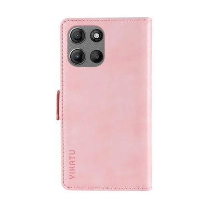 For Motorola Moto G15 4G Case YIKATU YK-007 Litchi Texture PU Leather Wallet Phone Cover