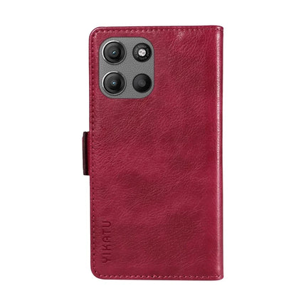For Motorola Moto G15 4G Case YIKATU YK-007 Litchi Texture PU Leather Wallet Phone Cover