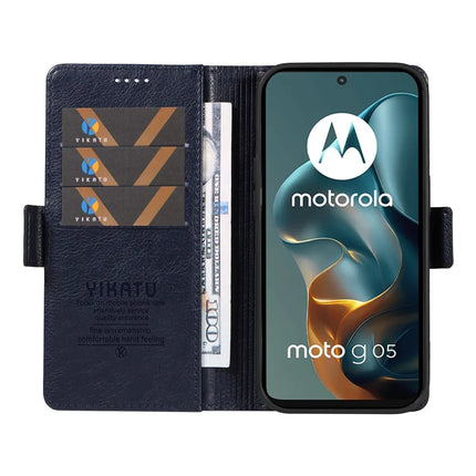 For Motorola Moto G05 4G Case YIKATU YK-007 Litchi Texture PU Leather Wallet Phone Cover