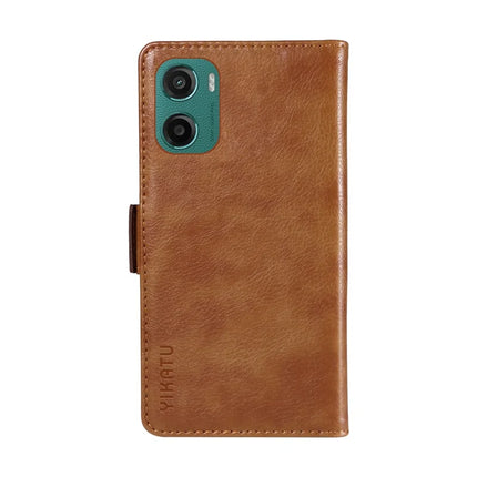 For Motorola Moto G05 4G Case YIKATU YK-007 Litchi Texture PU Leather Wallet Phone Cover