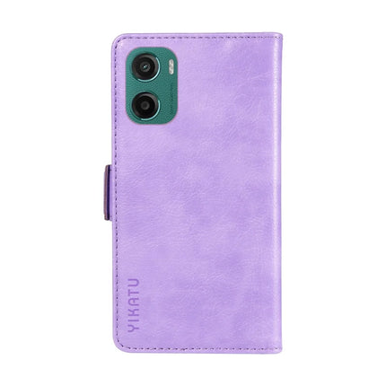 For Motorola Moto G05 4G Case YIKATU YK-007 Litchi Texture PU Leather Wallet Phone Cover