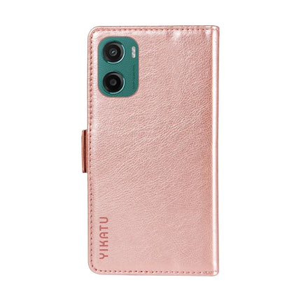 For Motorola Moto G05 4G Case YIKATU YK-007 Litchi Texture PU Leather Wallet Phone Cover