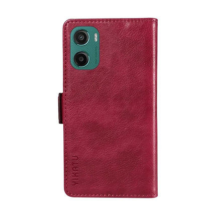 For Motorola Moto G05 4G Case YIKATU YK-007 Litchi Texture PU Leather Wallet Phone Cover