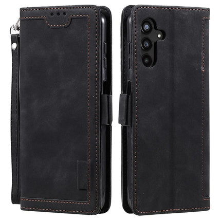 For Samsung Galaxy A26 5G Wallet Case RFID Blocking Stand Leather Phone Cover - Black